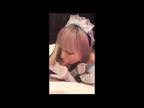 ❤️ Japonè idol [mayuka], kostim sèvant franse, pati 1, pip ak jerk off ak losyon ❤️❌ Jis pònografi nan nou